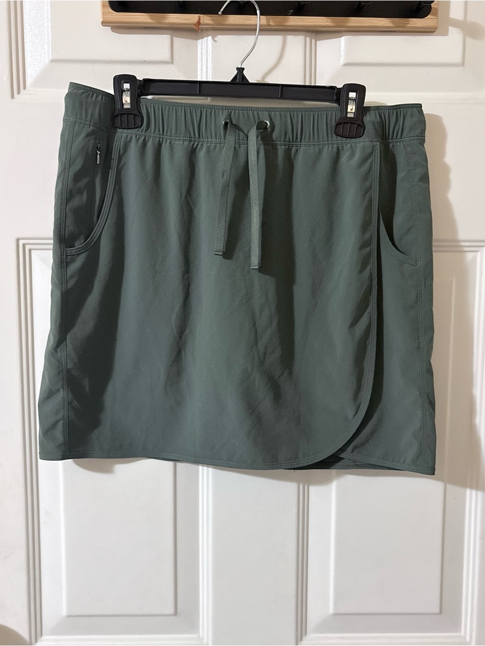Patagonia Olive Green Active Skort with Drawstring